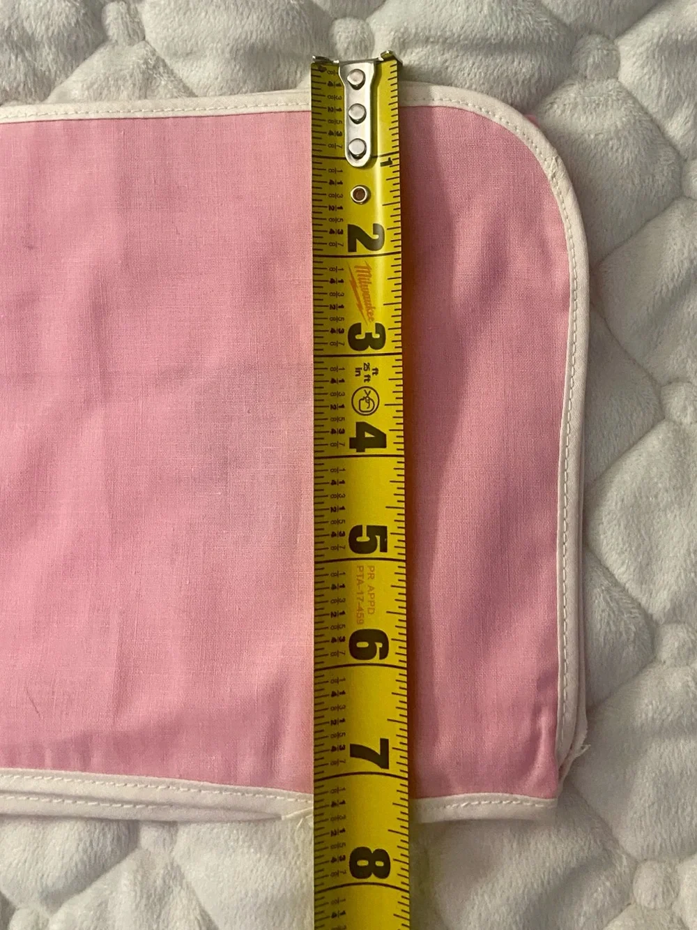 Vintage NOS Stamped Cross Stitch Pink Toaster Cover